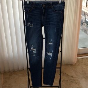 White House Black Market distressed skinny jeans